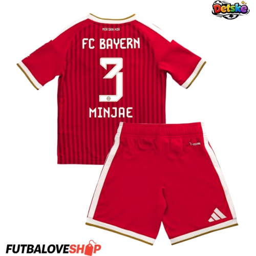 Dres Bayern Munich Kim Min-jae #3 Domáci pre deti 2026-27 Krátky Rukáv (+ trenírky)